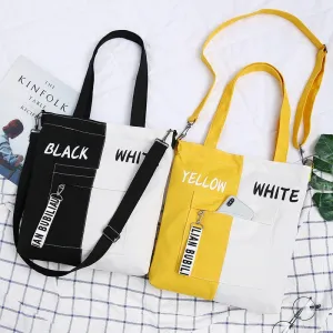 2021 New Brand Shopping Bag Casual Shoulder Bag Woman Vintage Cotton Canvas Bag Simple Large Cloth Shopper Bags Beach Totes