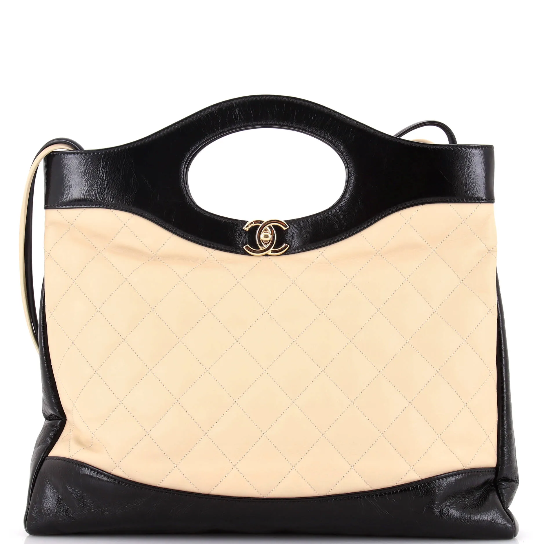 31 Shopping Bag Quilted Calfskin Large