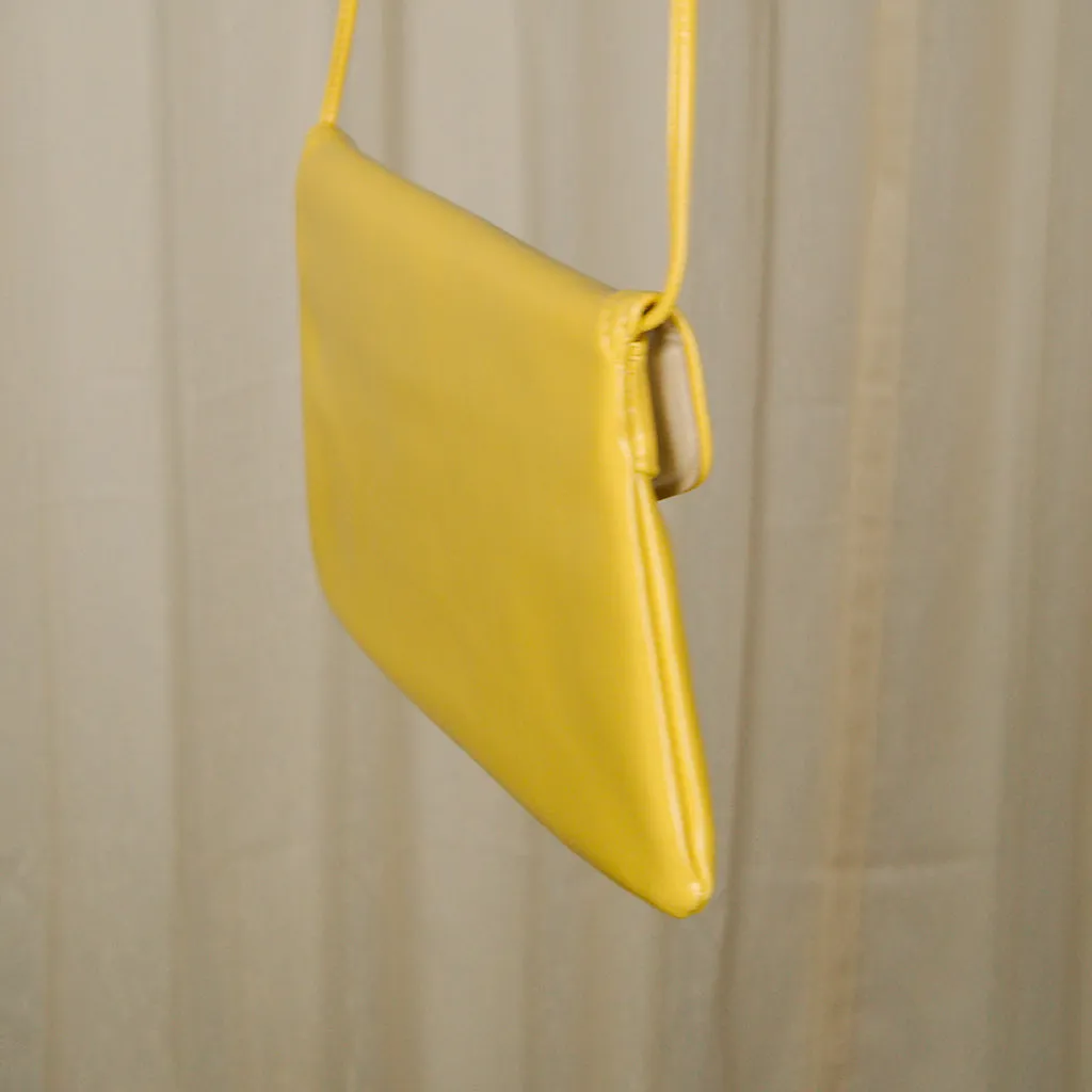 80s does 1950s Yellow Clutch