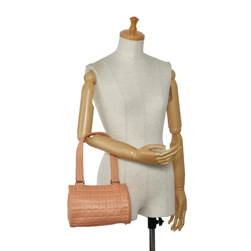Chanel Chocolate Bar Cocomark Handbags Mini Boston Bag Pink   CHANEL