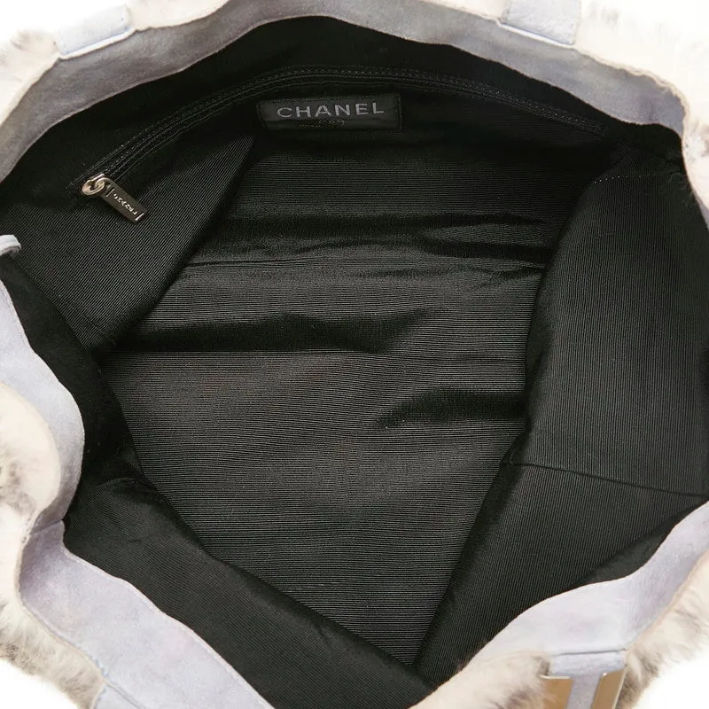 Chanel Cocomark Handbags Cake Bags Grey ly uede  Chanel