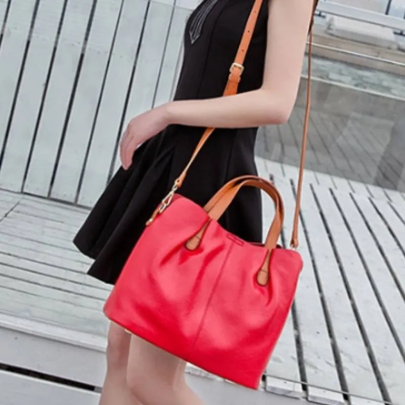 Genuine Leather Luxury Compact Shoulder Bag