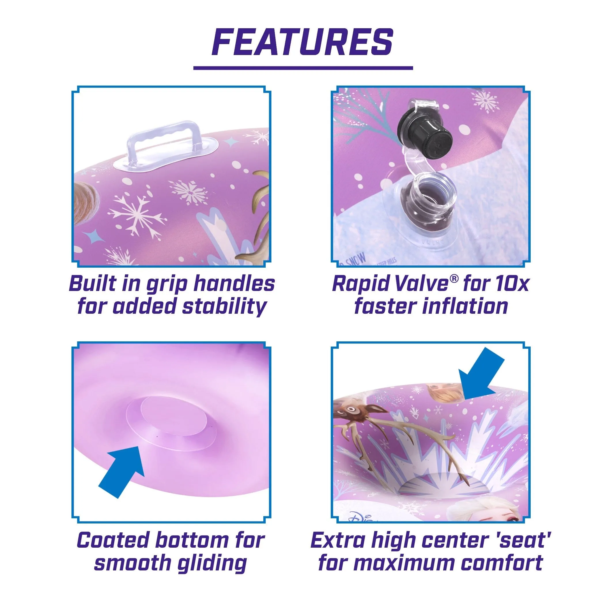 GoFloats 44" Winer Snow Tube - Disney Frozen