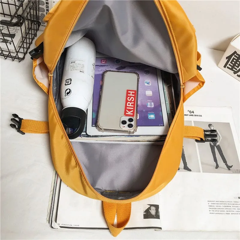Harajuku Hip-hop Solid Color Backpack
