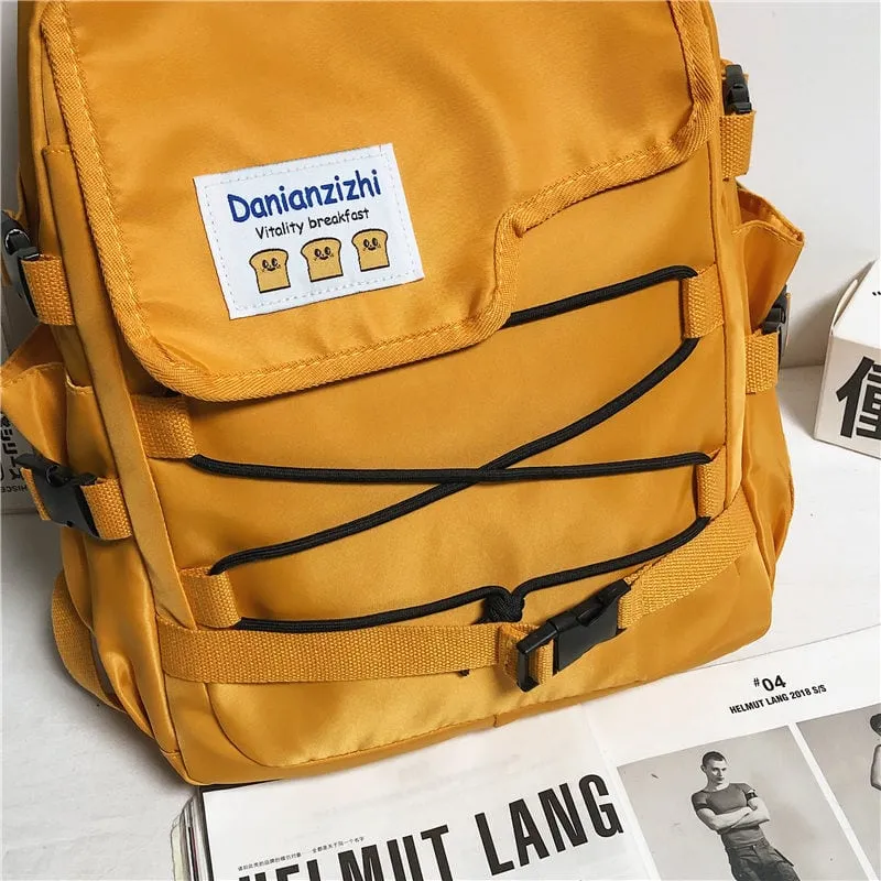Harajuku Hip-hop Solid Color Backpack