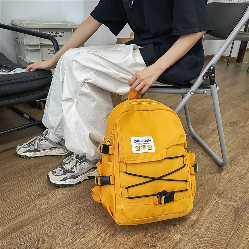 Harajuku Hip-hop Solid Color Backpack