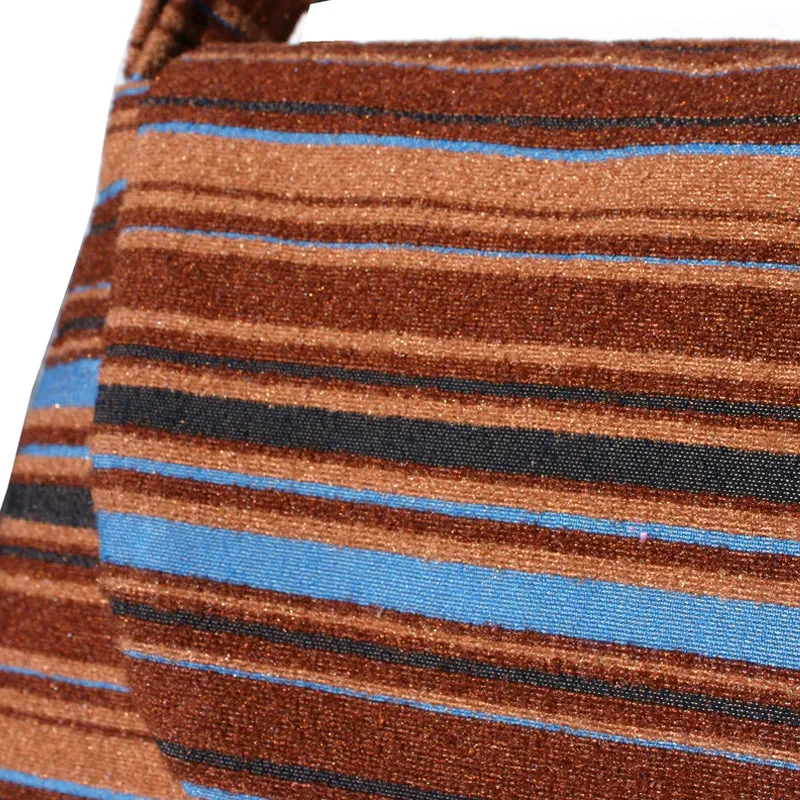Large Shoulder Bag - Brown Stripe 1978
