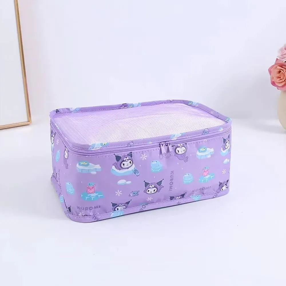 Sanrio Travel Pouch, Hangyodon, 6-piece Set, Travel Set, Upgraded Version! Travel Storage Pouch, Travel Arrangement Case, Packing Organizer, Clothes Storage Bag, Travel, Convenient, Storage      S5049713
